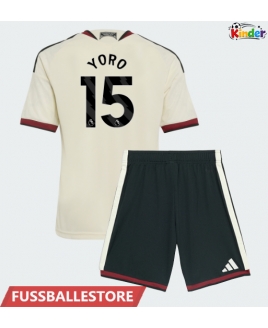 Günstige Manchester United Leny Yoro #15 3rd trikot Kinder 2026-27 Kurzarm (+ Kurze Hosen)